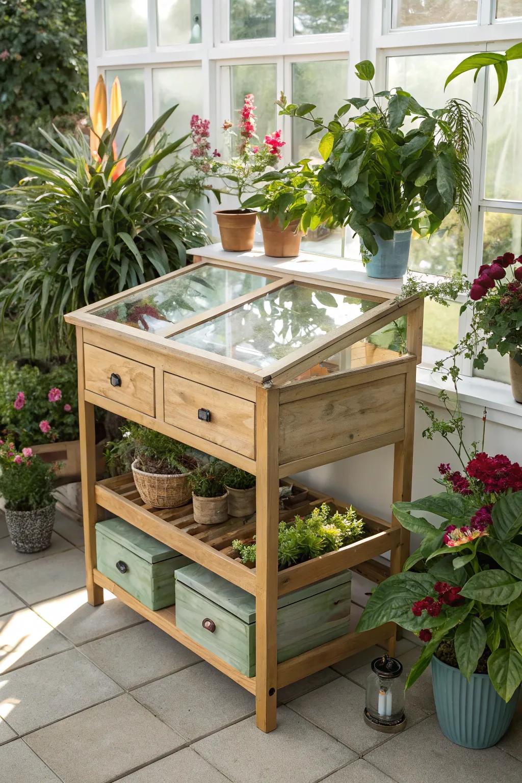 A multifunctional table that maximizes space and utility