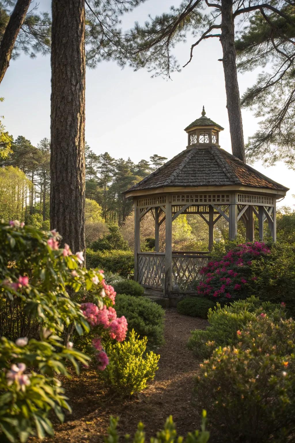 Blend with nature by embracing natural surroundings.