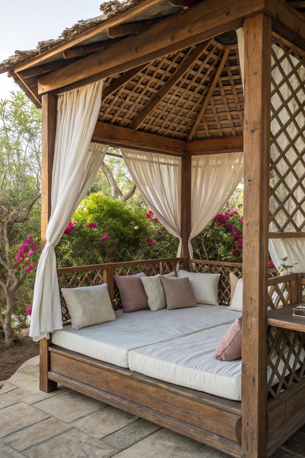 Relax in luxury with a daybed retreat.