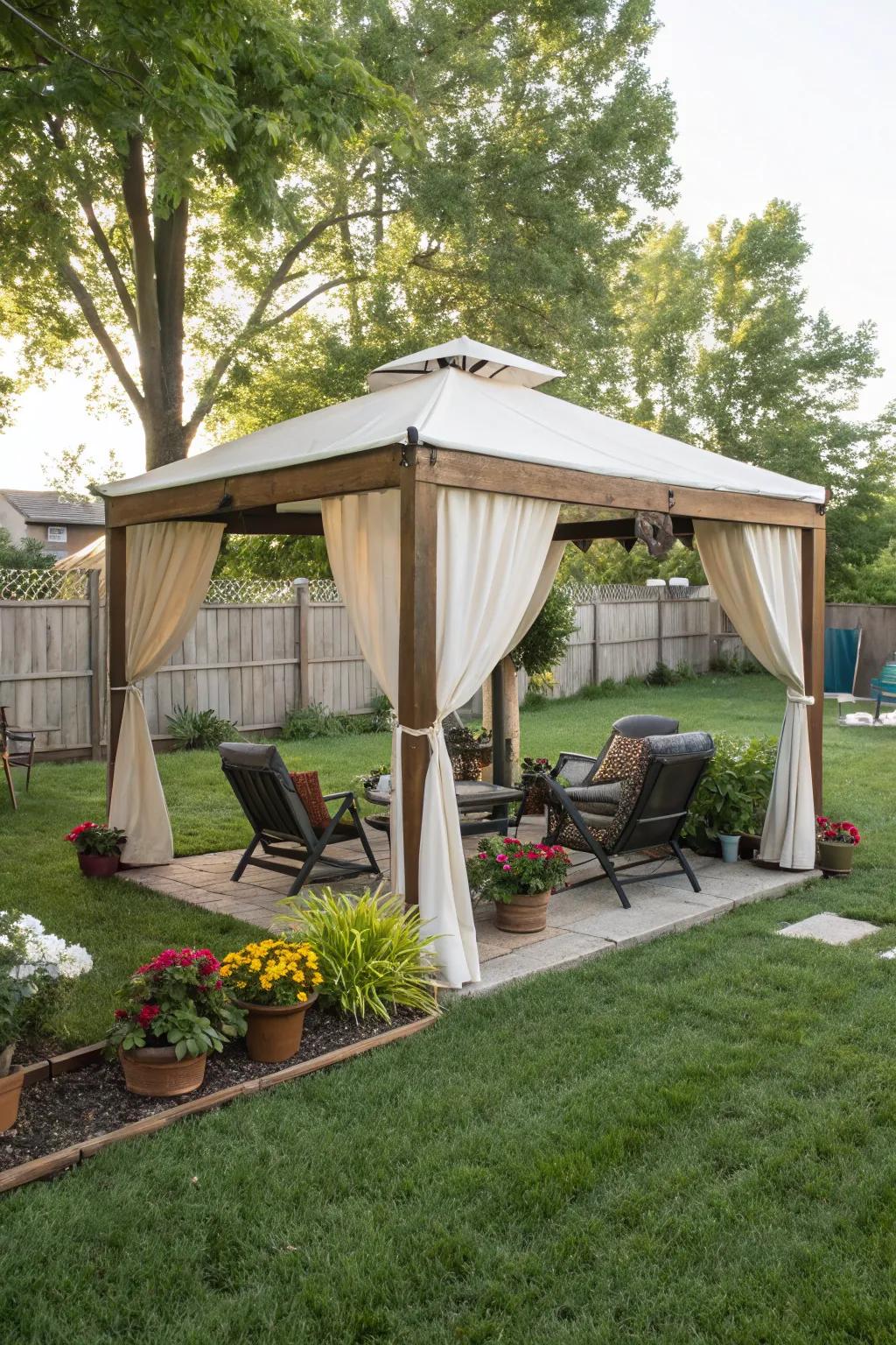 Enjoy versatility with a pop-up canopy.