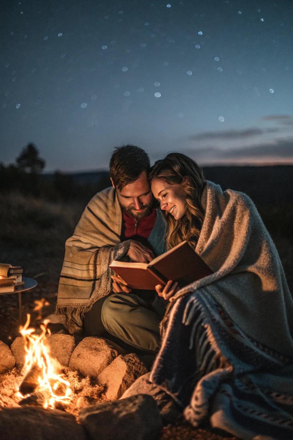 A shared story adds a magical element to your bonfire evening.