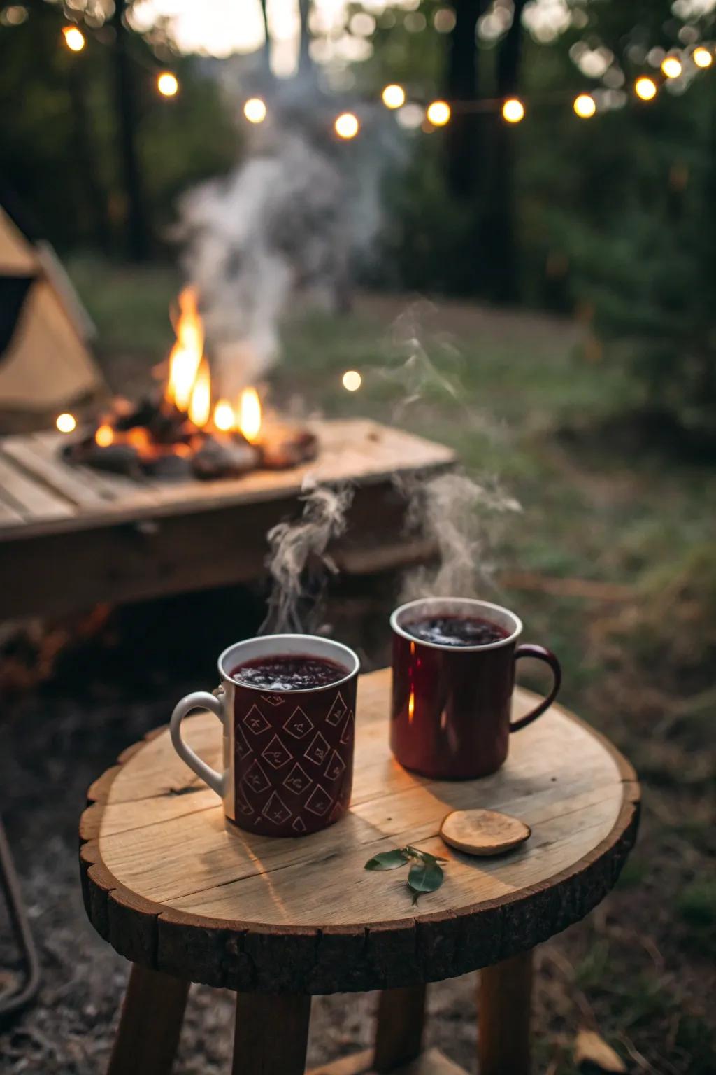 Mulled wine offers warmth and aroma to your evening.