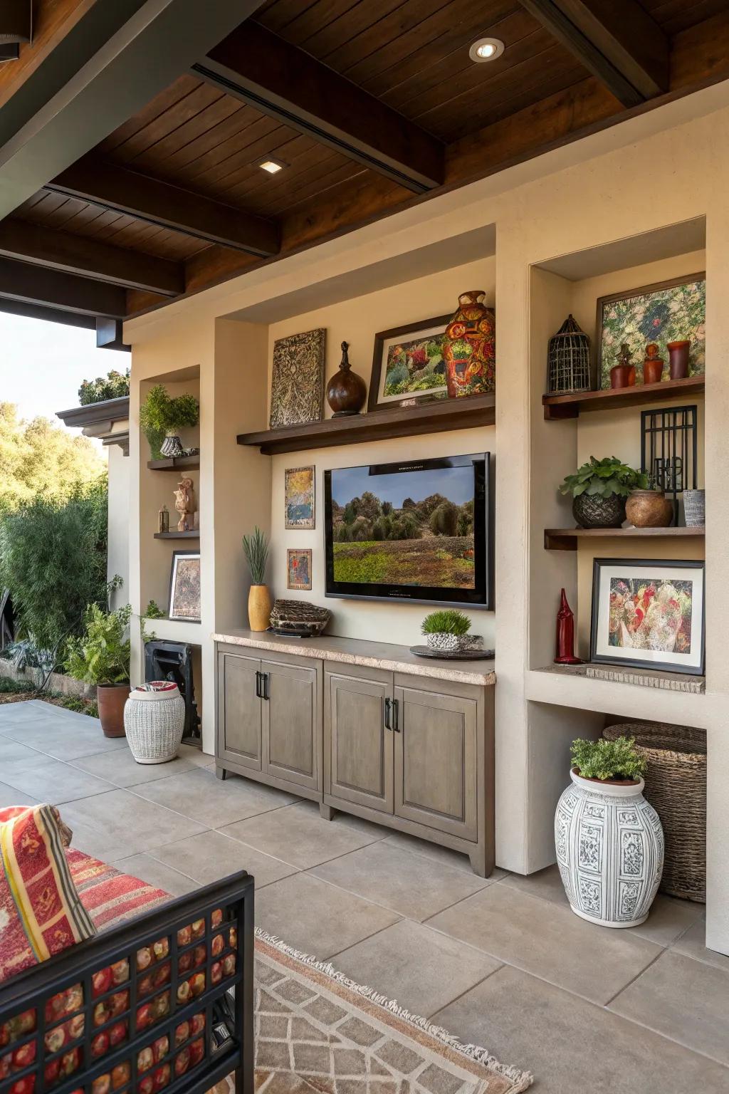 Turn your TV into a piece of art with a creative gallery wall.