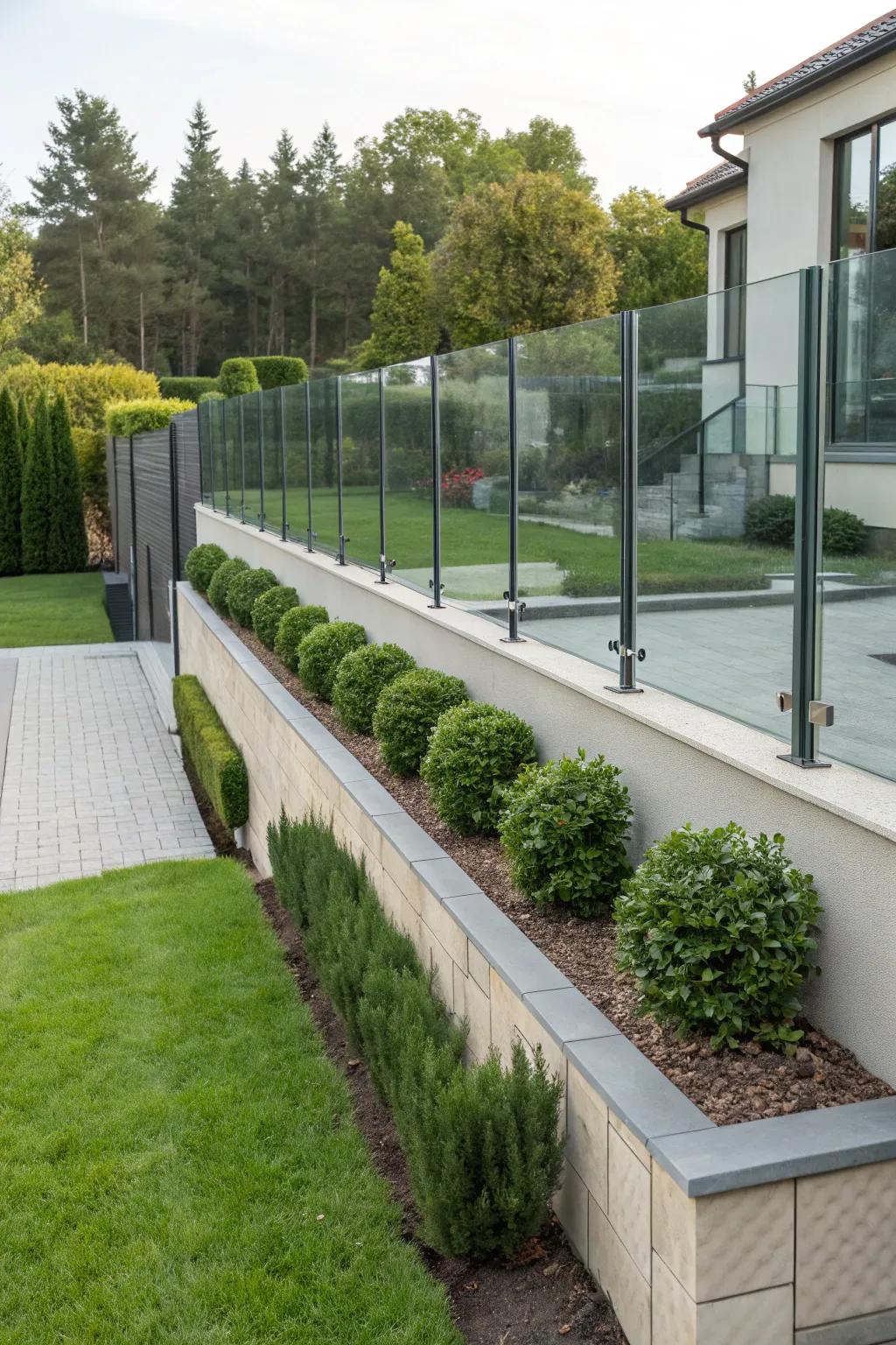 Glass inserts lend an elegant, open feel to your space.