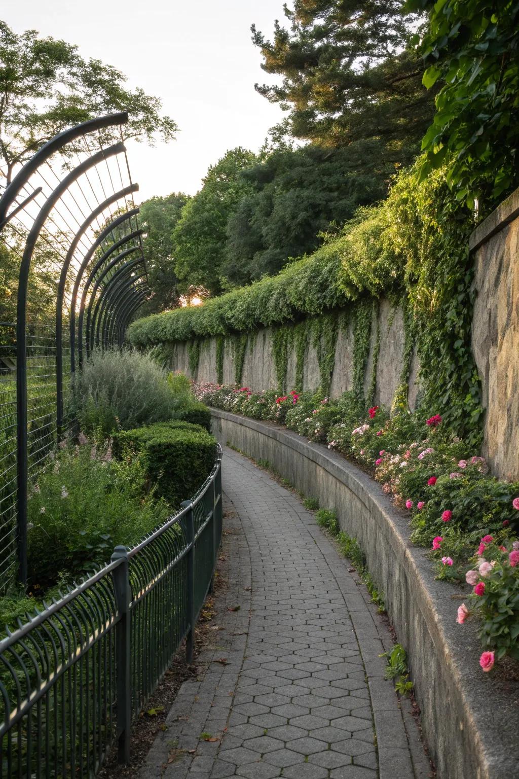 Curved designs create a soft, flowing aesthetic.