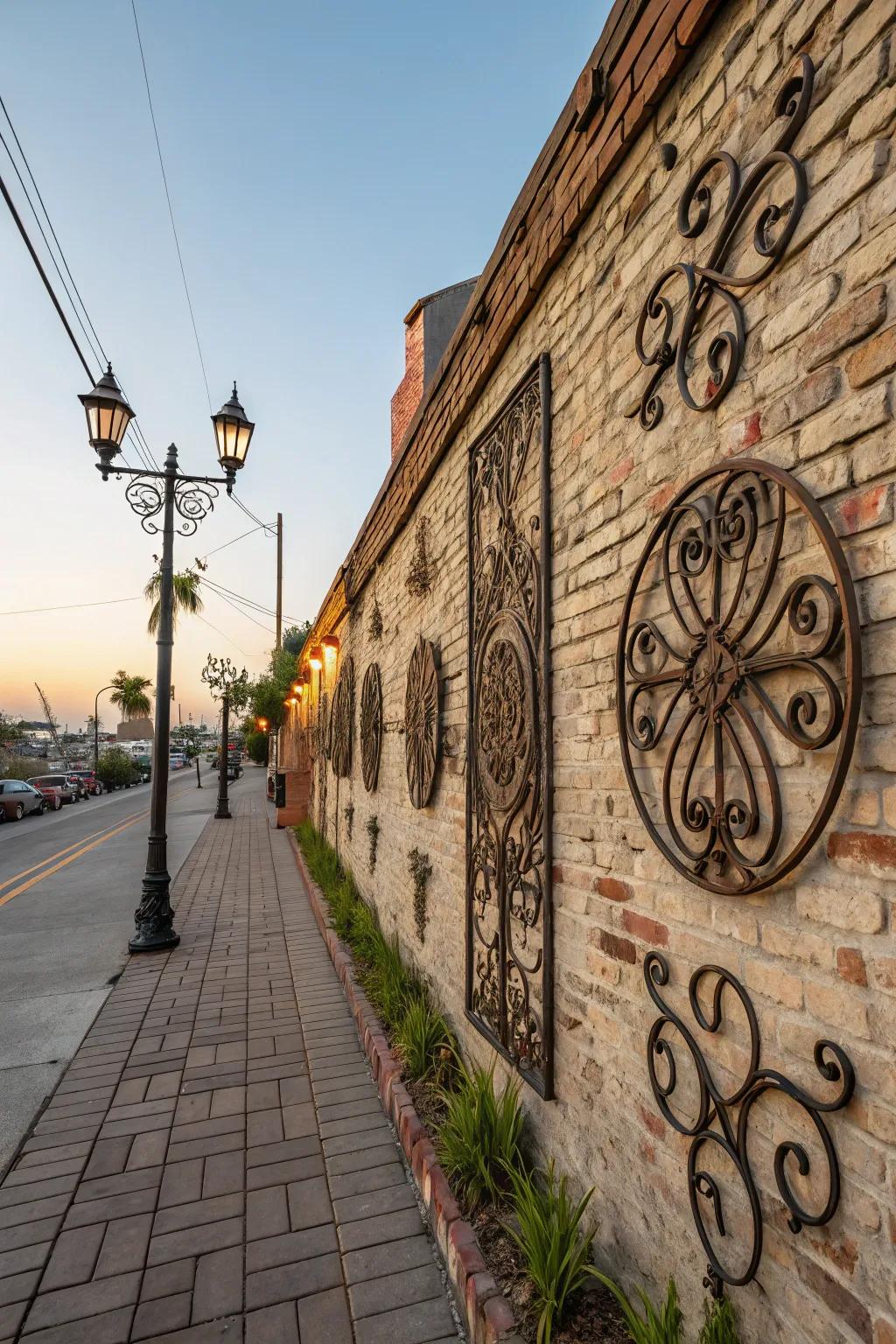 Wrought iron adds timeless elegance and sophistication.