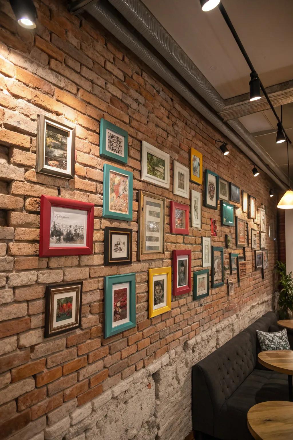 Eclectic frames add a touch of whimsy and personal flair.