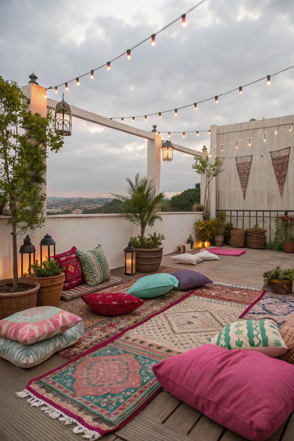 Personalize your terrace with chic decor and accessories.