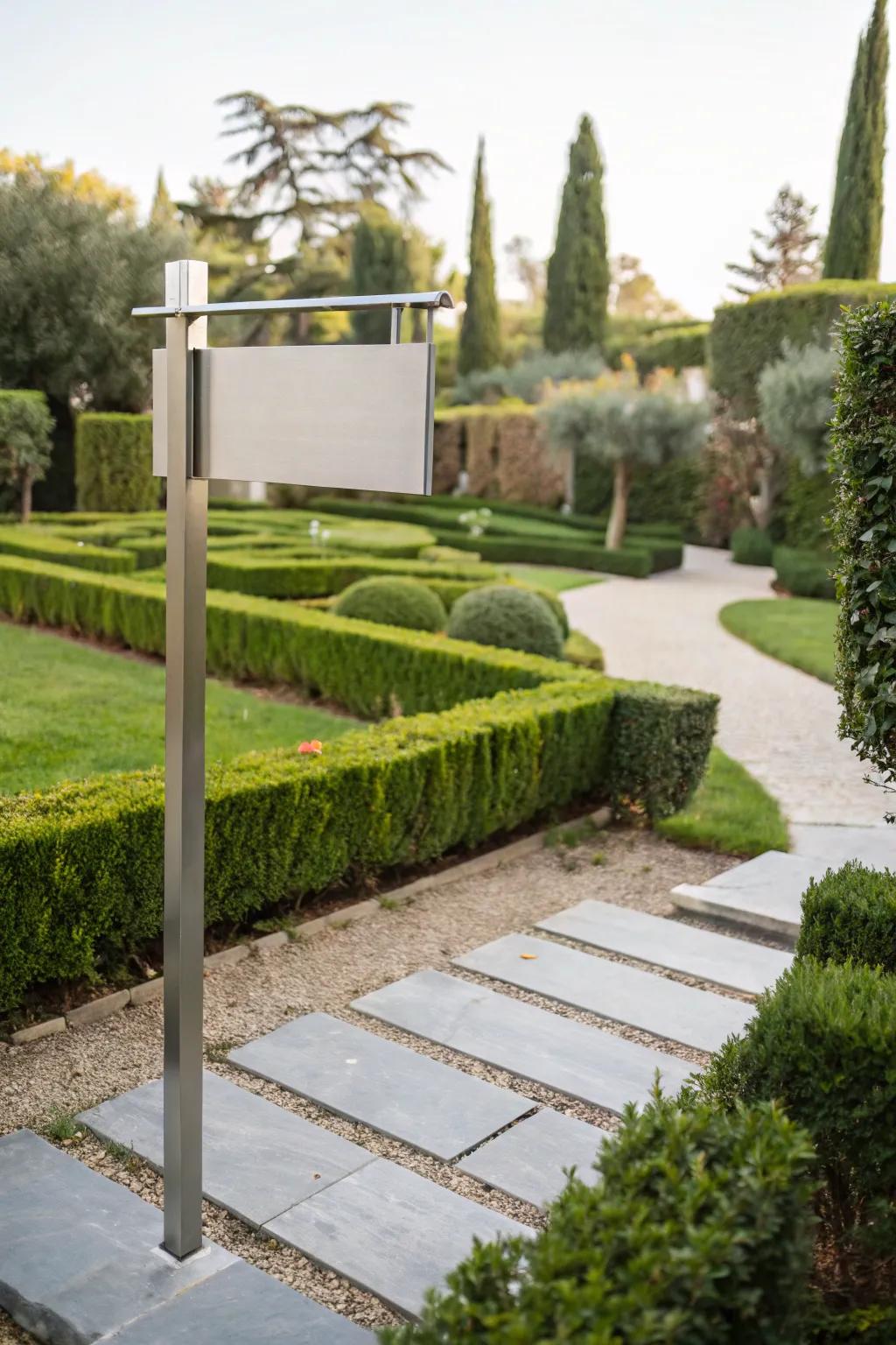 Metal cutout signs add sleek, modern aesthetics to any space.