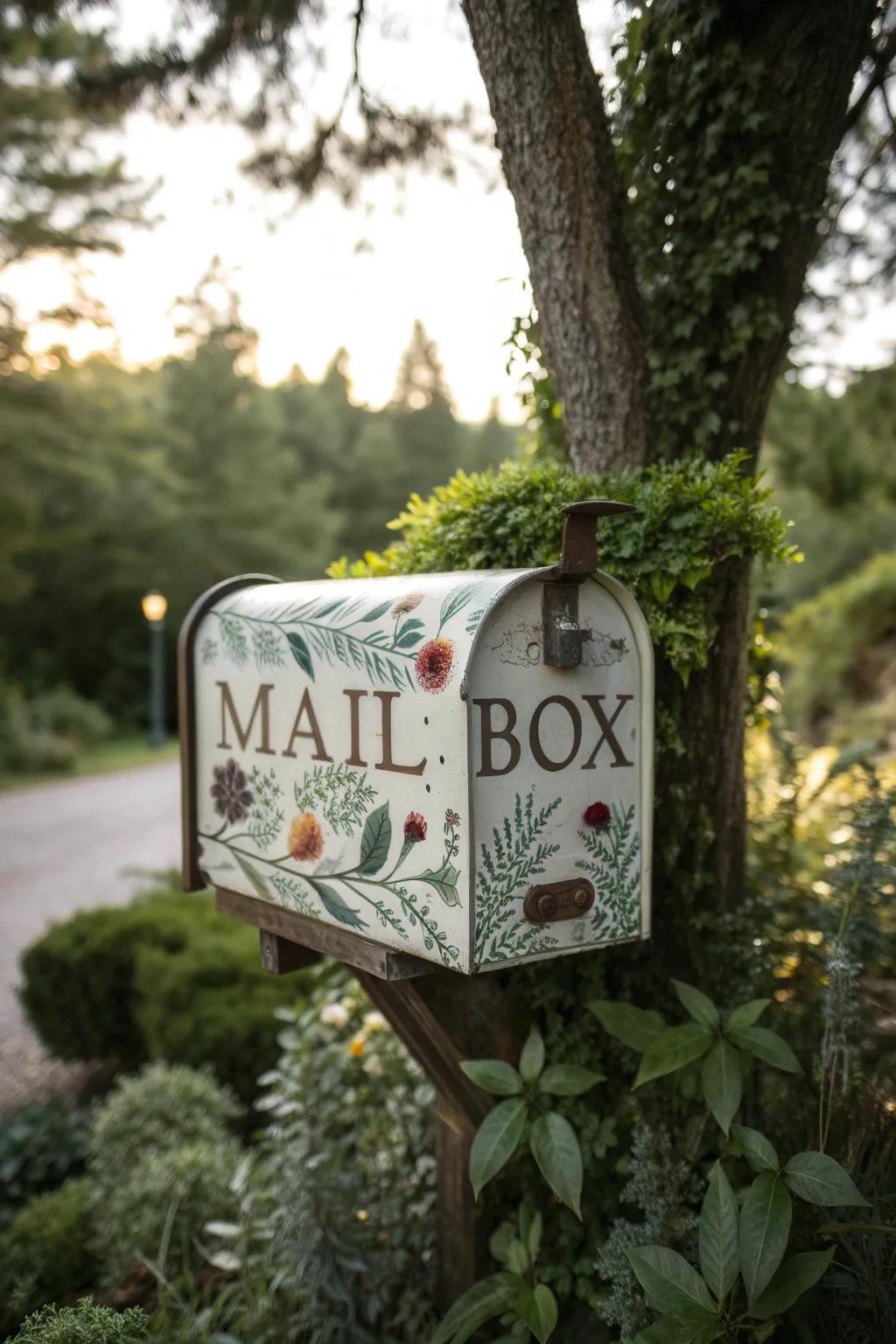 Embrace nature with nature-inspired mailbox designs.