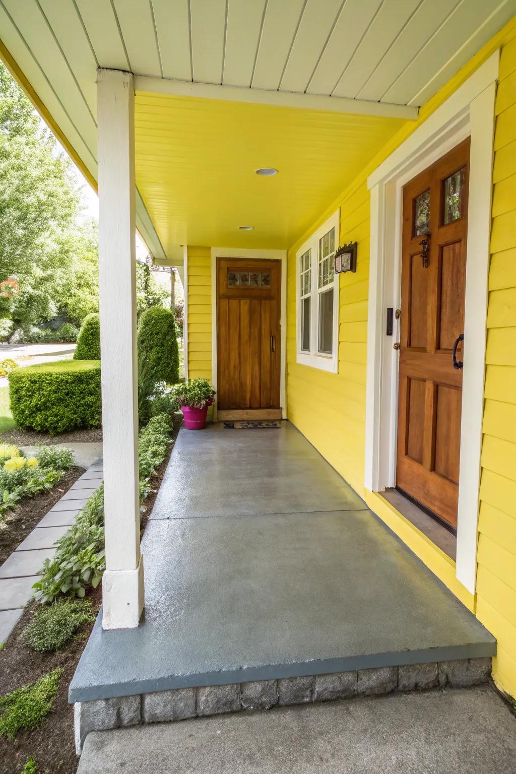 A fresh coat of paint can rejuvenate your porch's appearance.