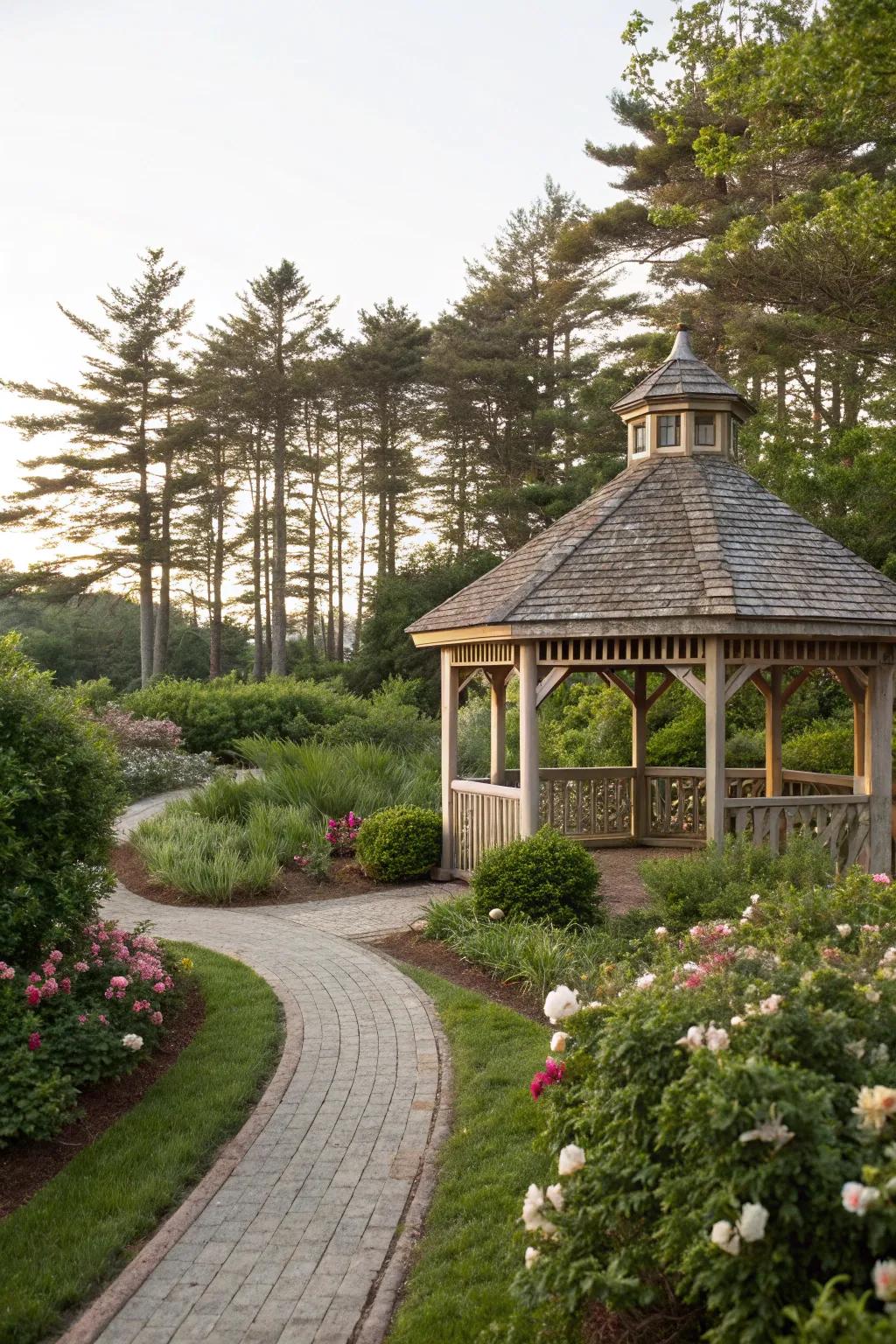 Cedar shingles offer natural durability.