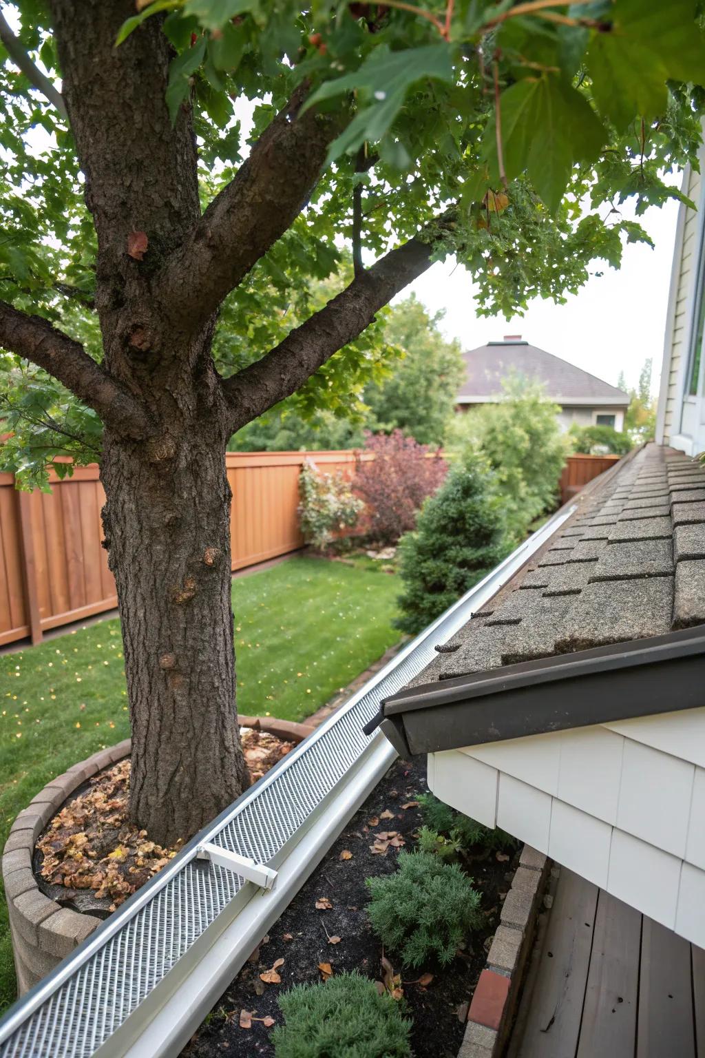 Vinyl gutter guards provide an innovative approach to tree protection.