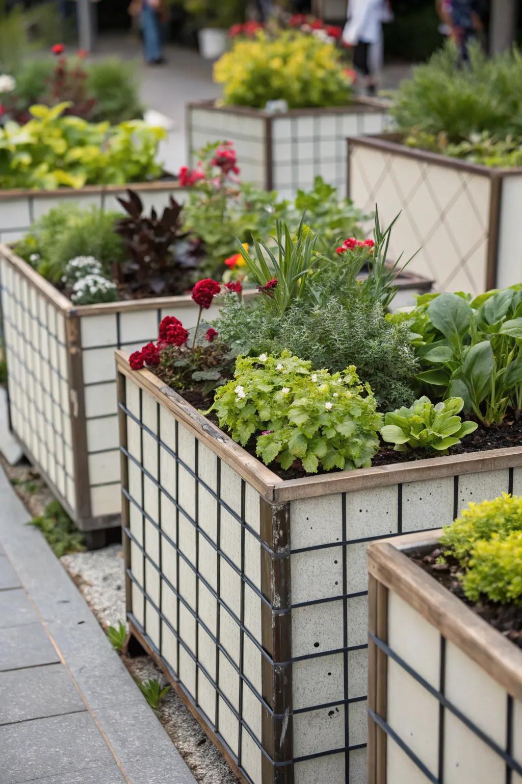 Containers can easily fit into any space.