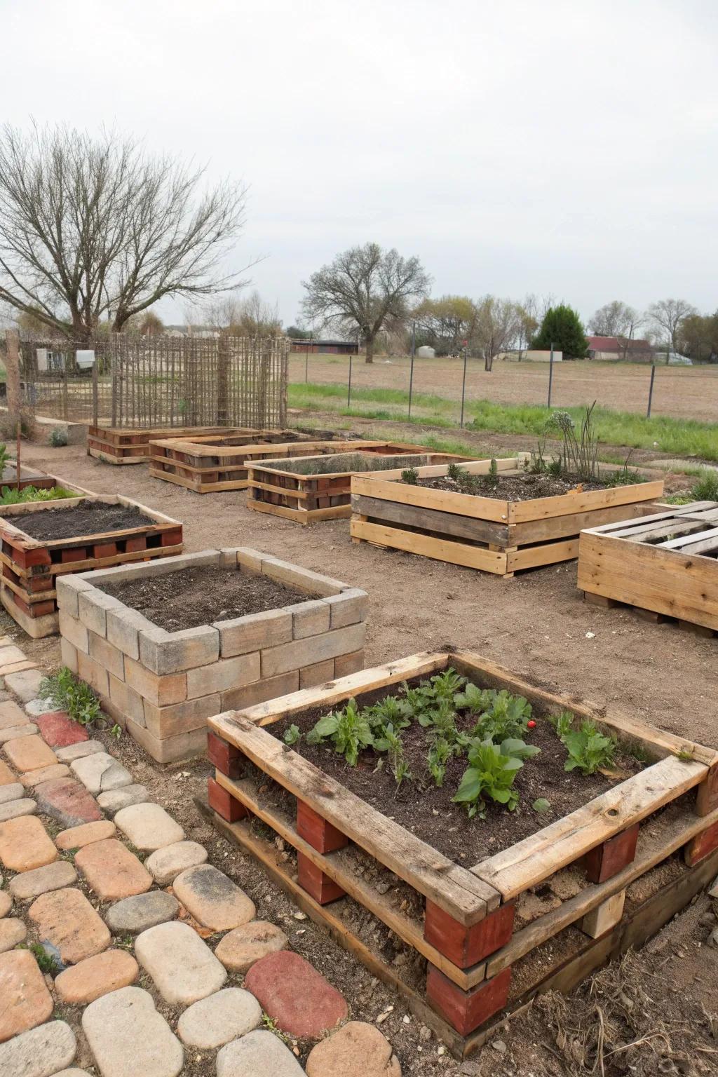 Repurposing materials is sustainable and stylish.