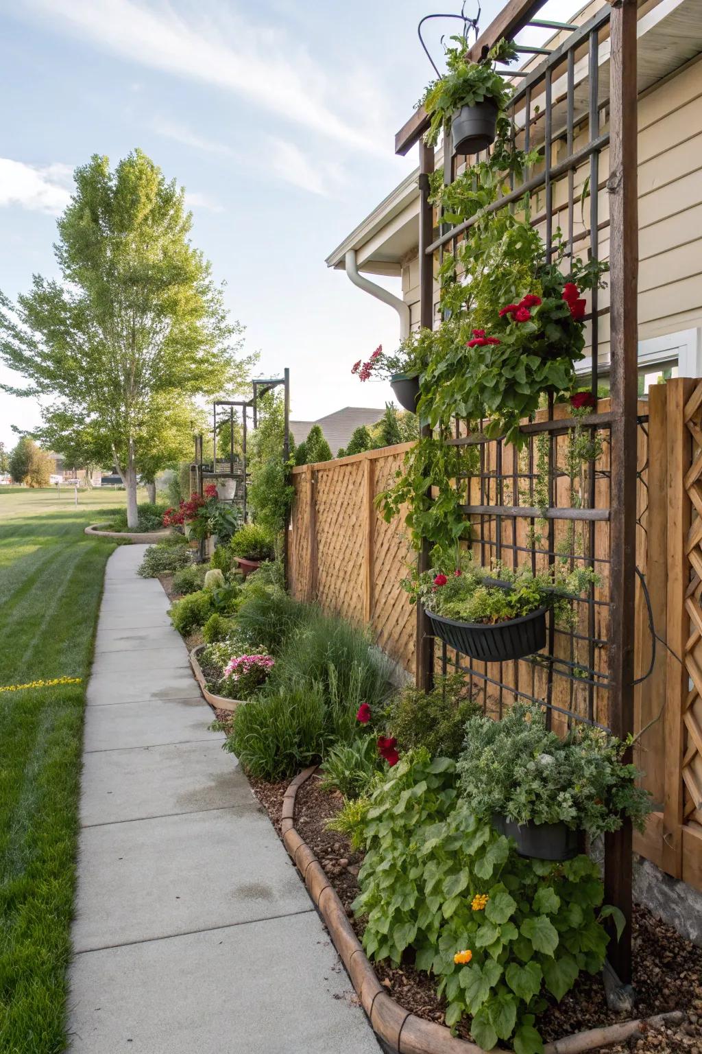 A creative vertical garden that brings greenery to compact spaces in Utah.