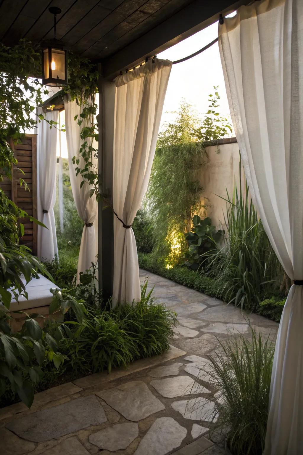 A secret nook provides a private escape within your patio.