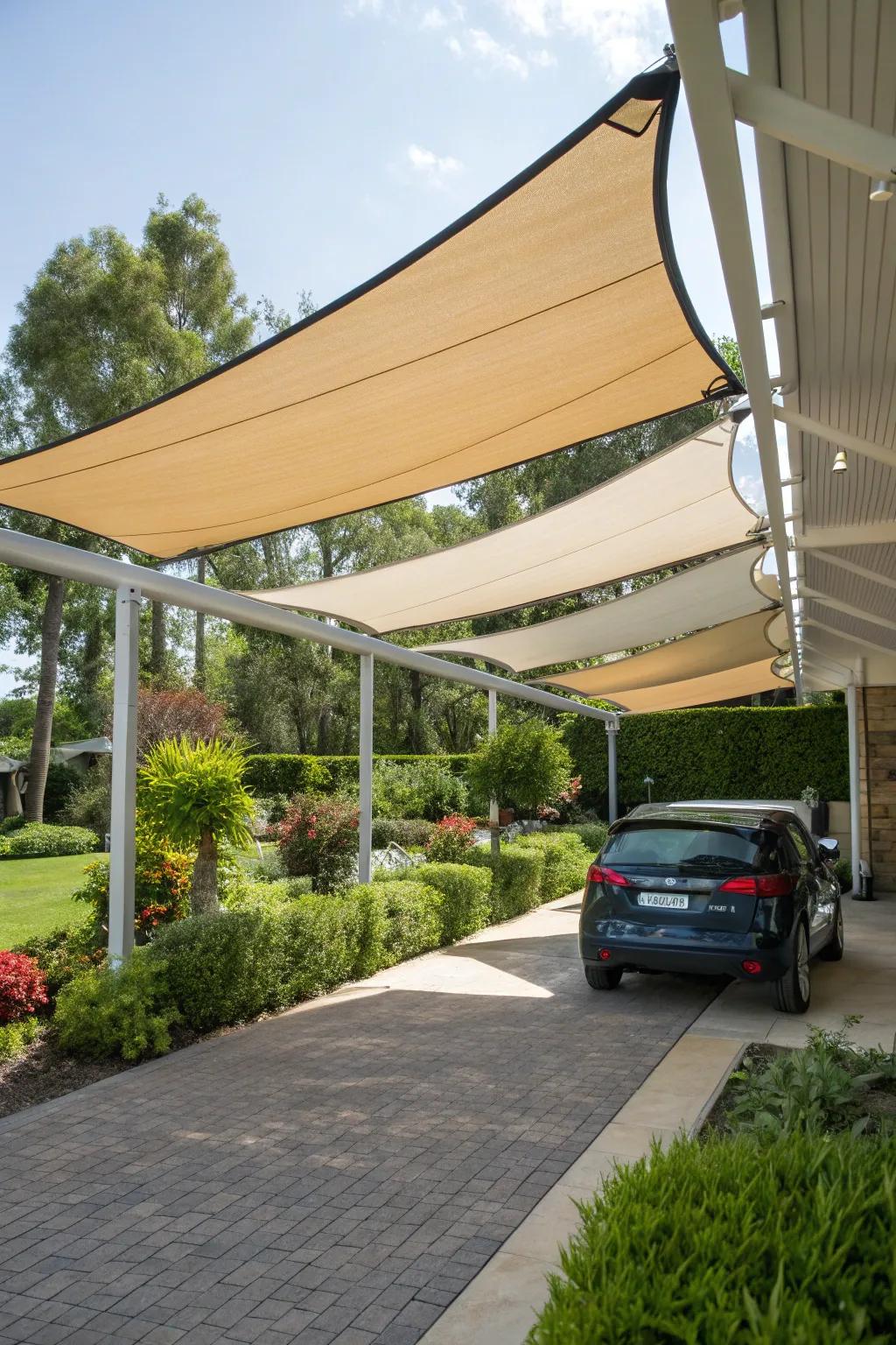 Adjustable sails provide flexibility for every season.