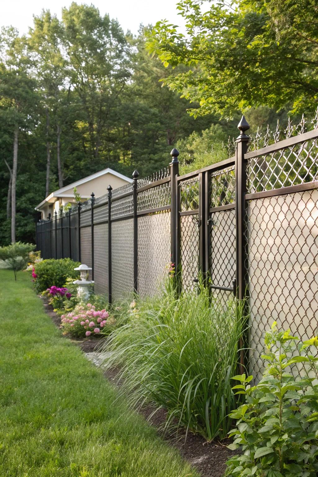 Achieve privacy and elegance with stylish slats.