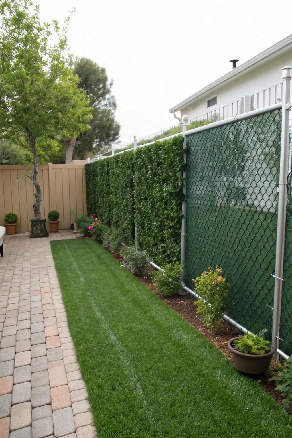 Enjoy evergreen beauty with no fuss using artificial panels.