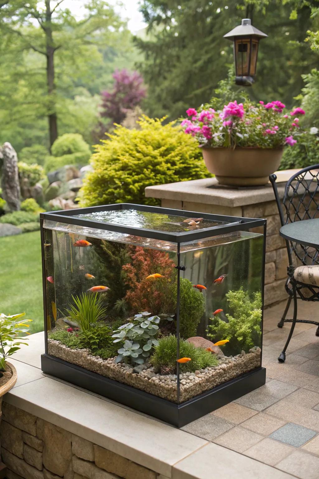 Create a naturalistic ecosystem in your tank.