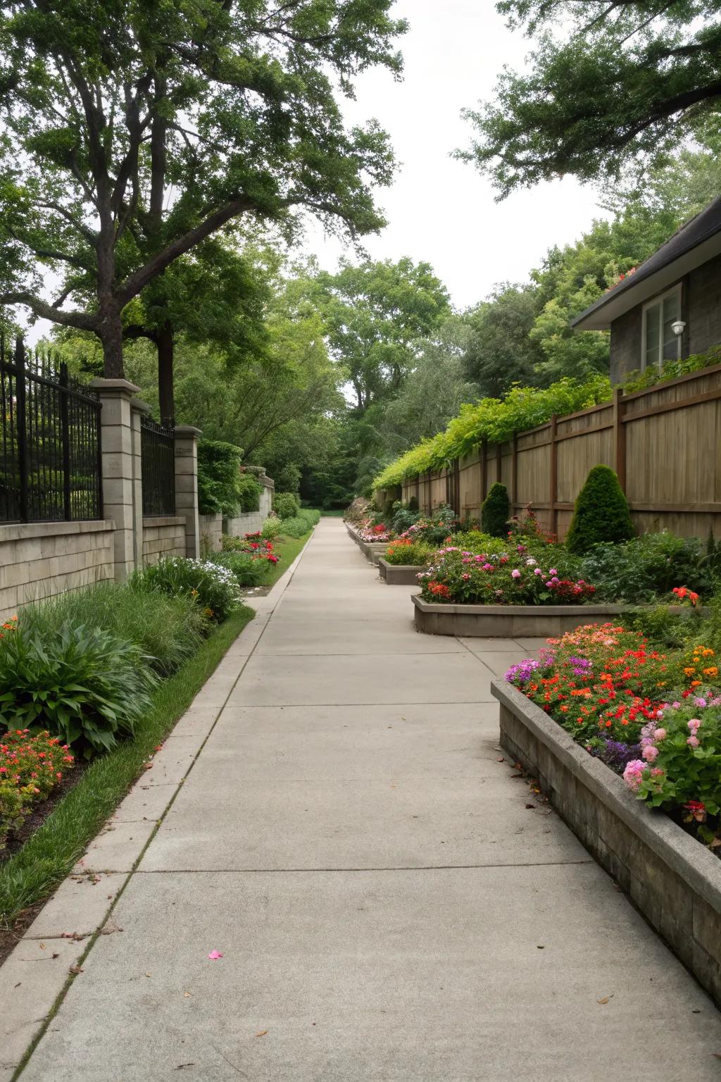Integrating landscaping with driveways creates a harmonious outdoor space.
