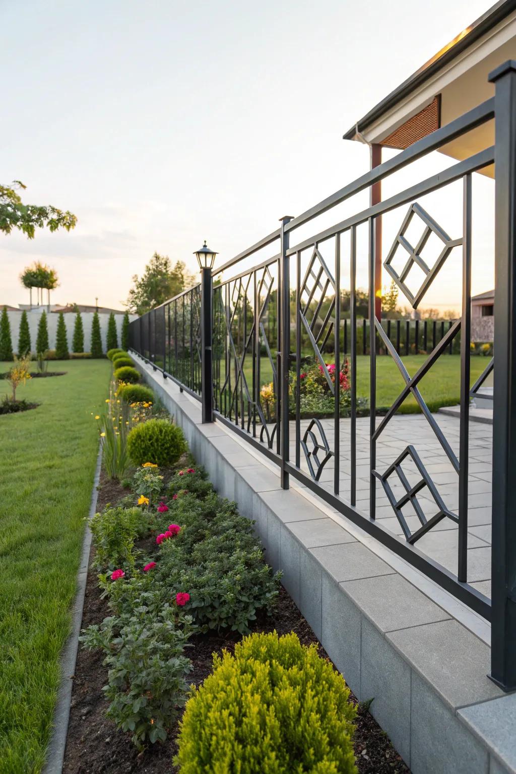 Innovative metal designs bring a modern twist to outdoor spaces.