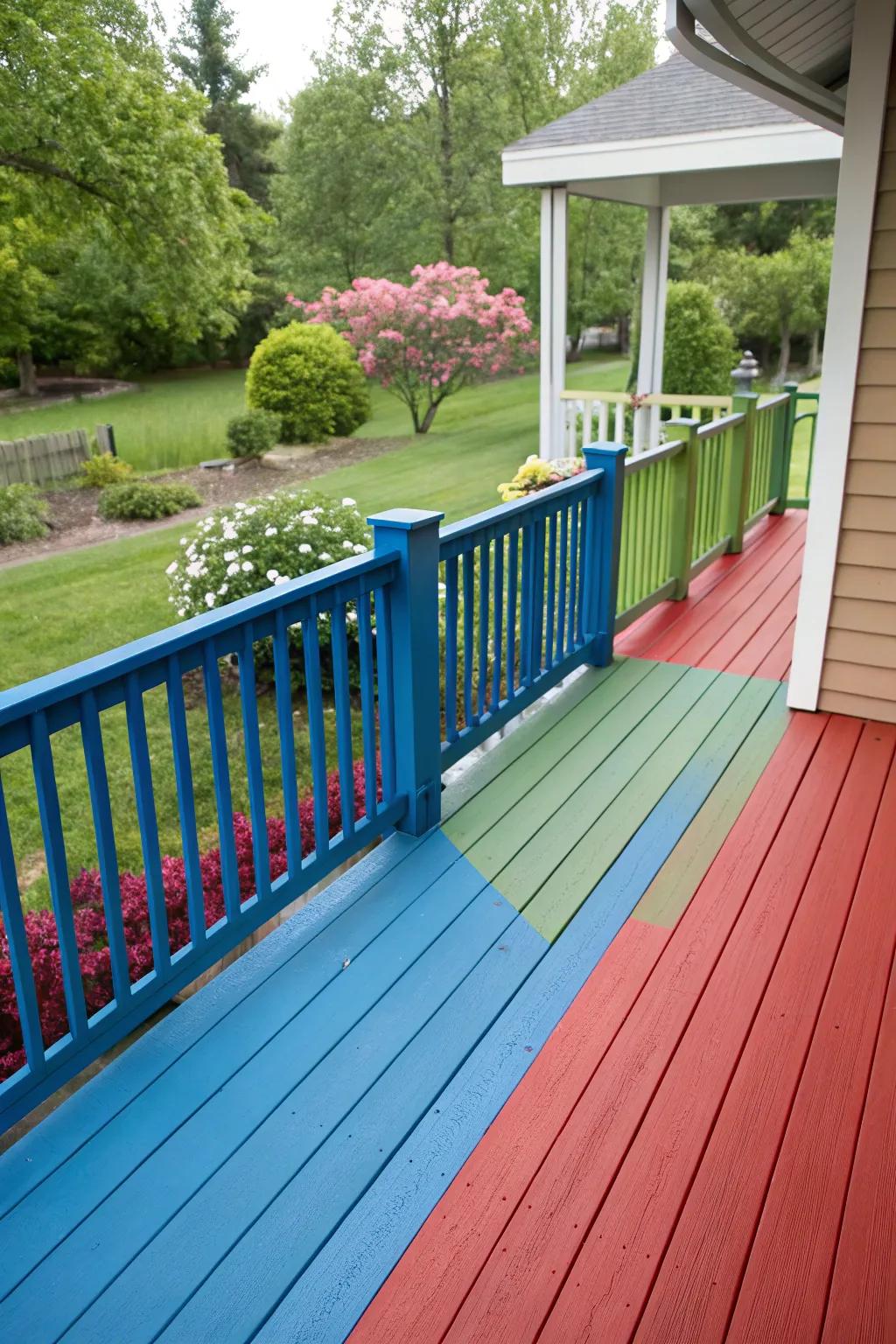 Durable deck colors that withstand the elements.