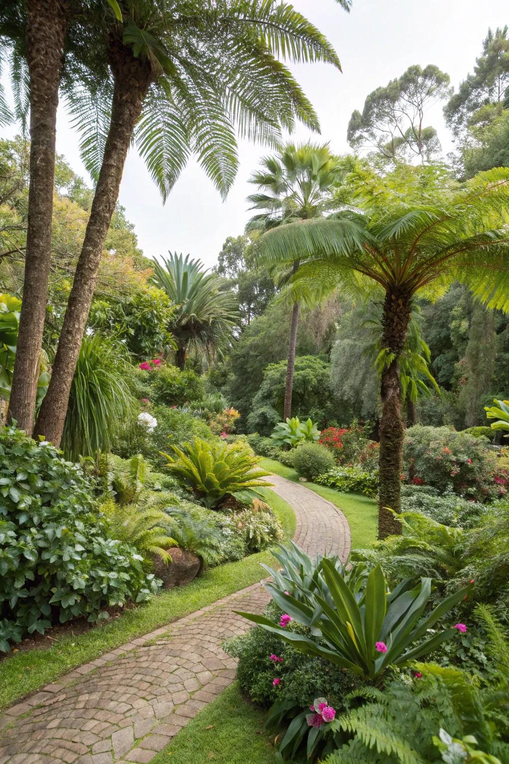 A tranquil garden pond with a soothing fountain.