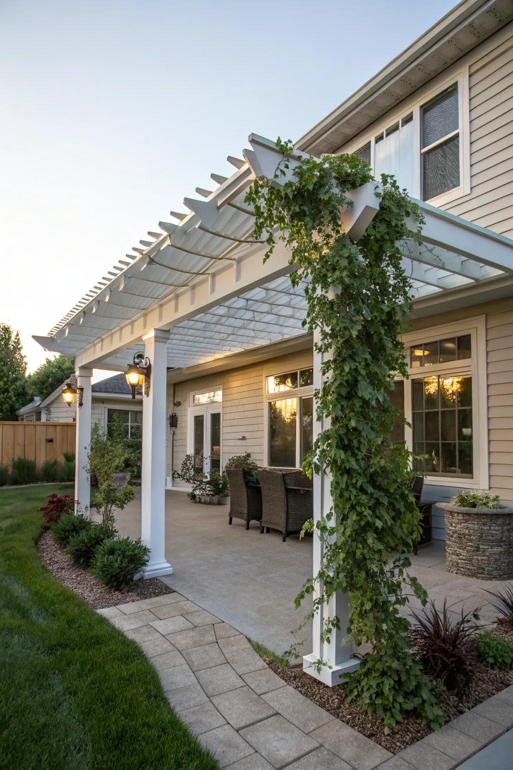 Extend your home's comfort with an attached pergola.