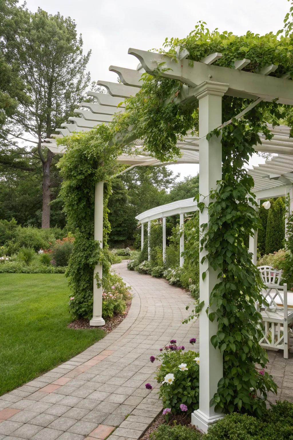 Double the pergolas, double the outdoor fun.