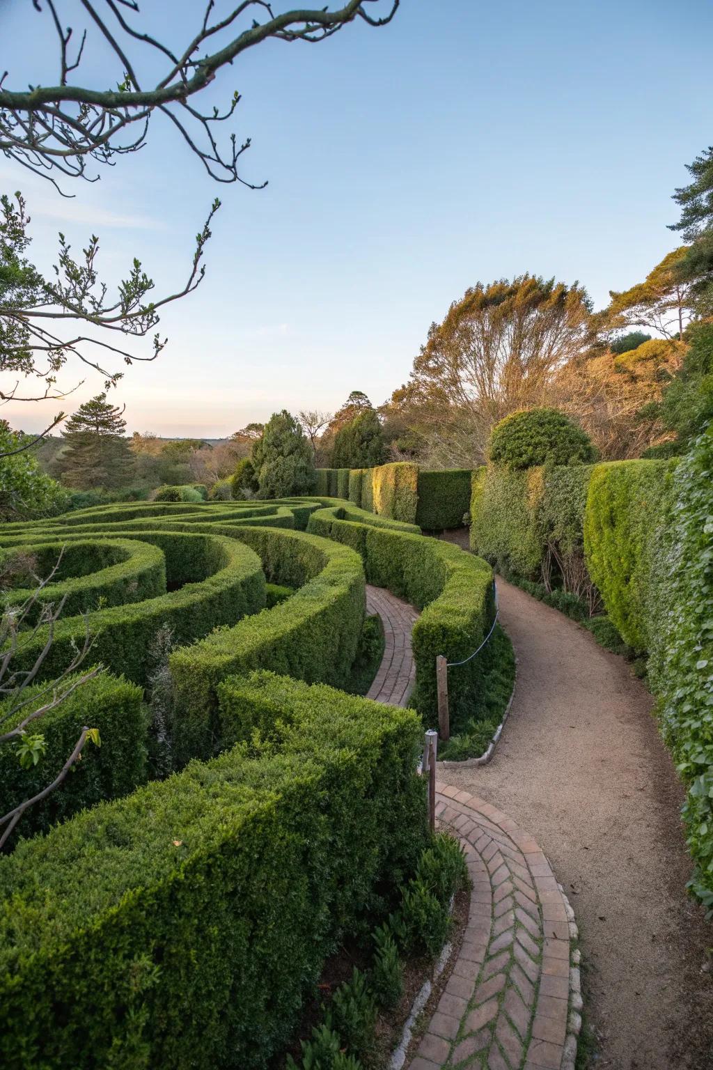 Get lost in fun with a playful garden maze.