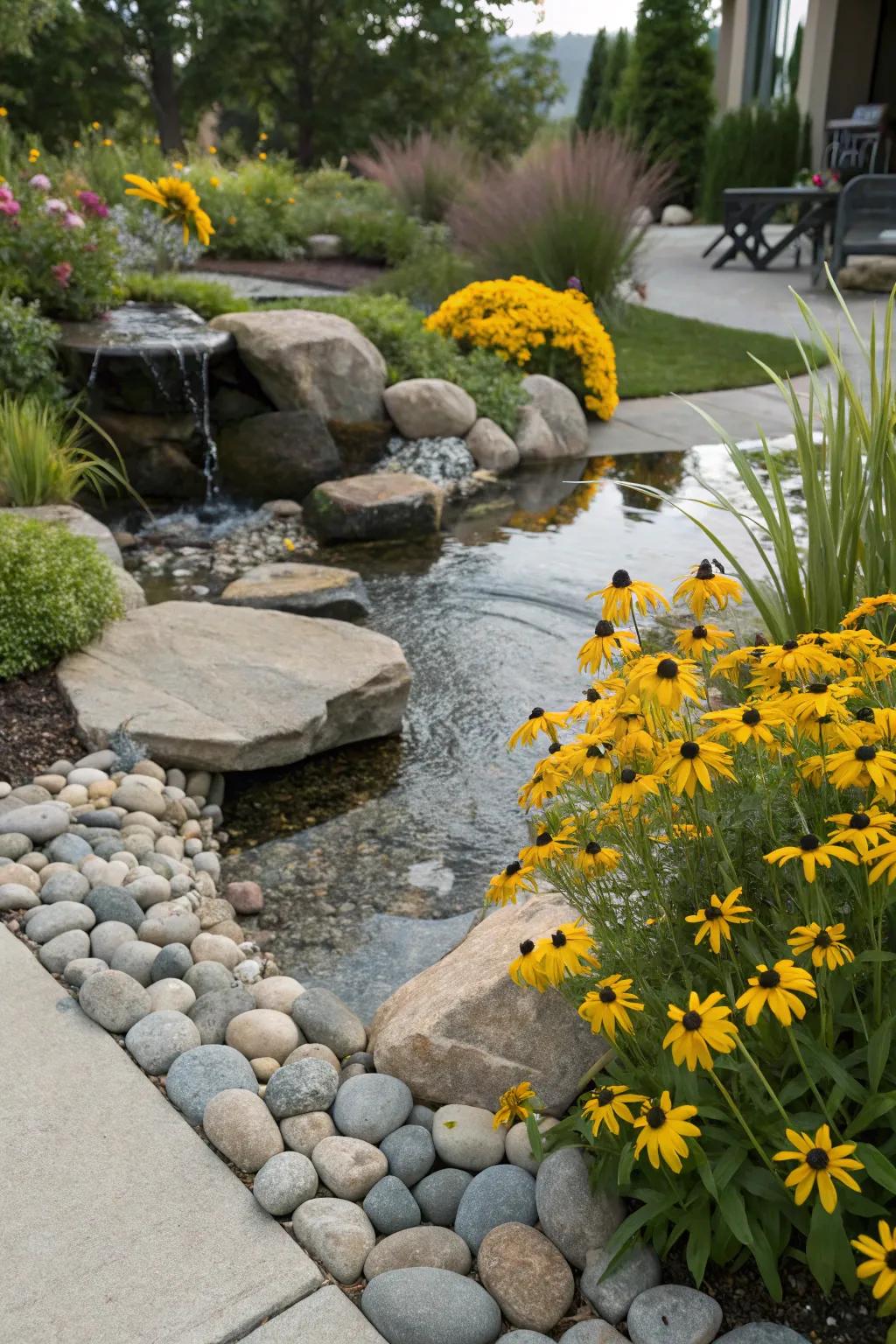 Find tranquility in a zen-inspired garden retreat.