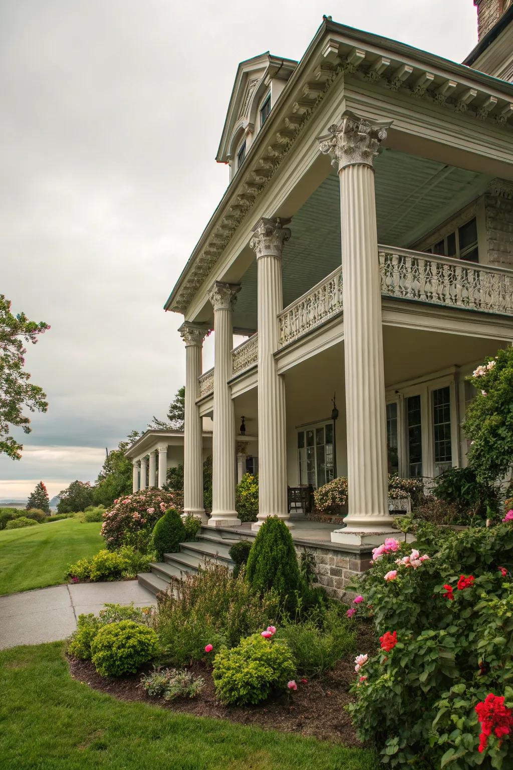 Enhance the colonial charm with classic porch columns.