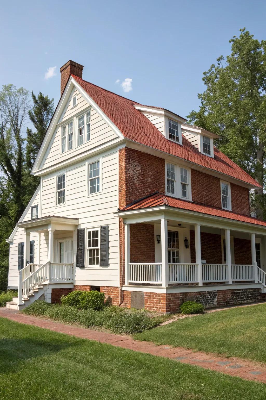 Blend materials for a textured and classic look.