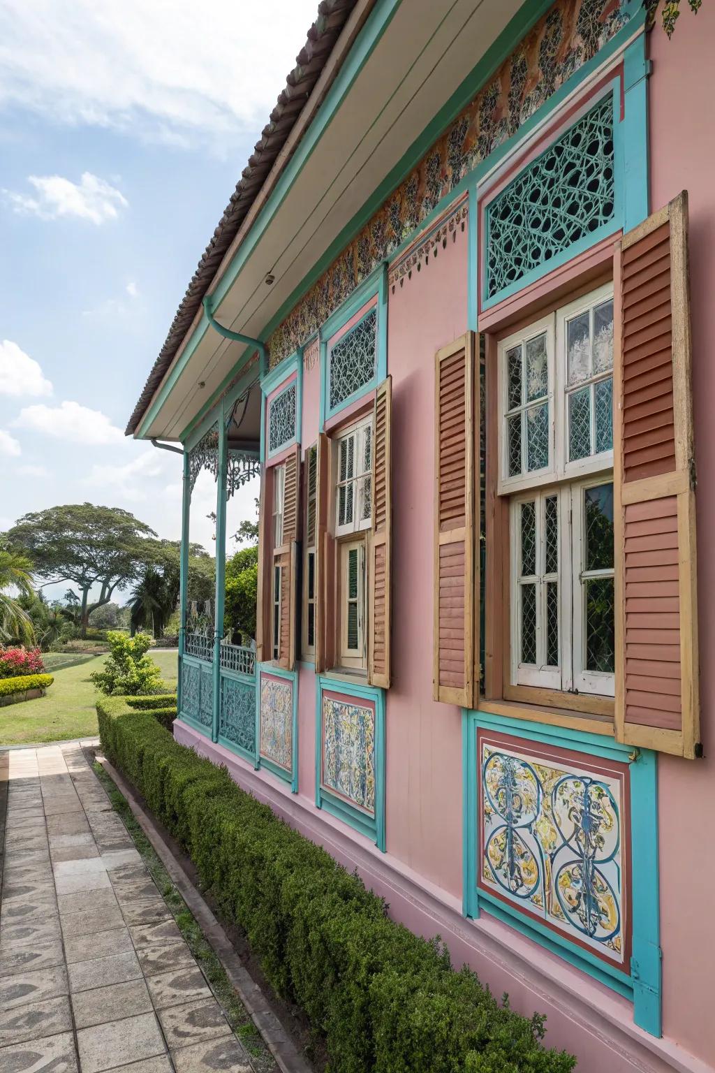 Add charm with decorative shutters on your windows.