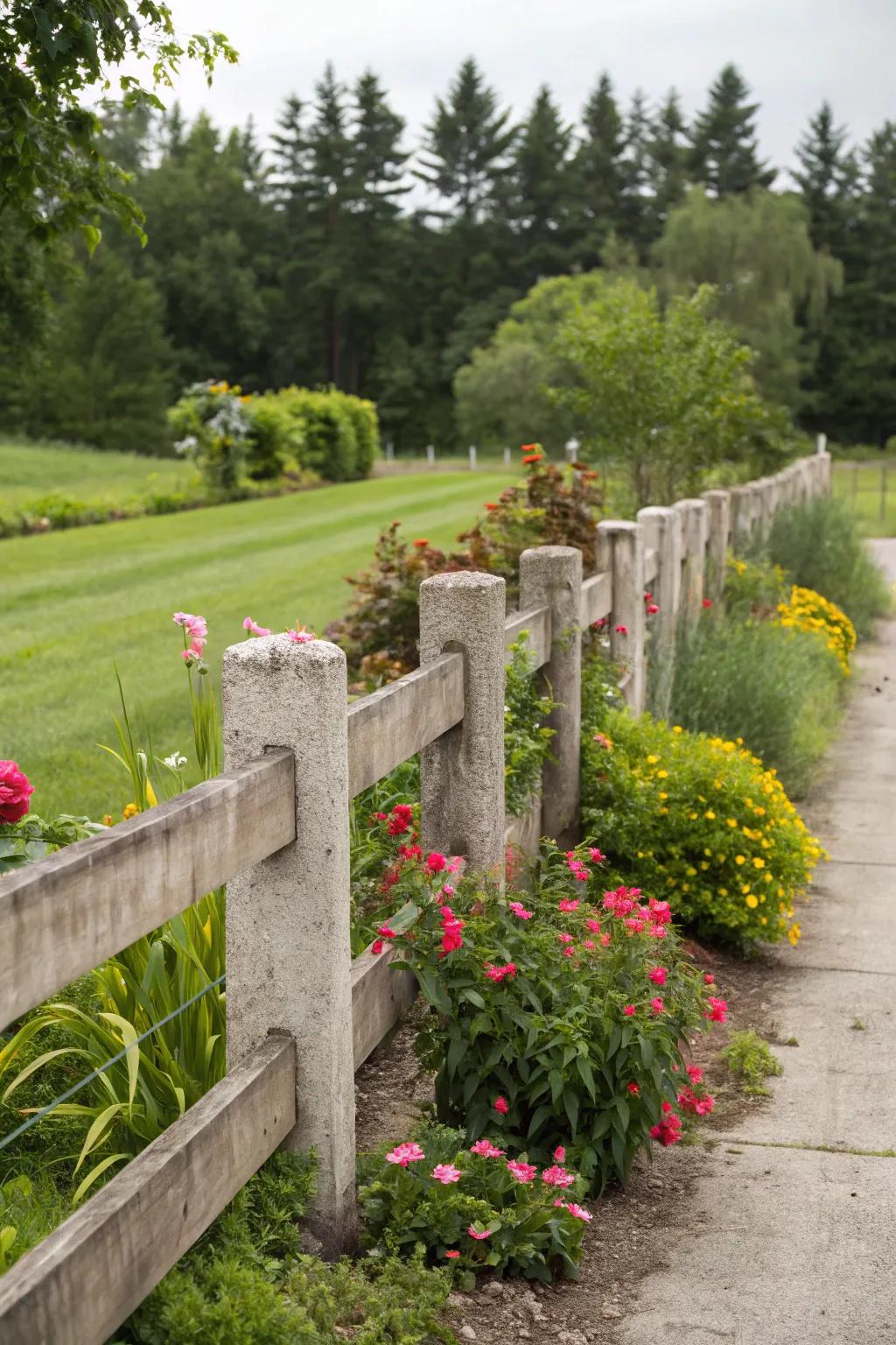 Sustainable concrete designs blend style with eco-friendly practices.