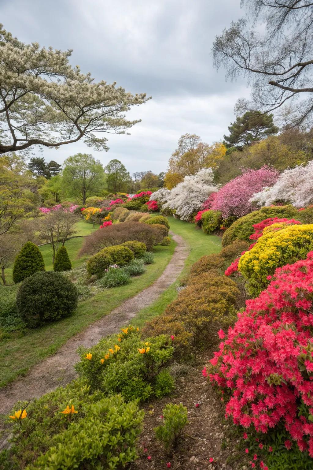 Seasonal colors keeping the garden vibrant year-round.