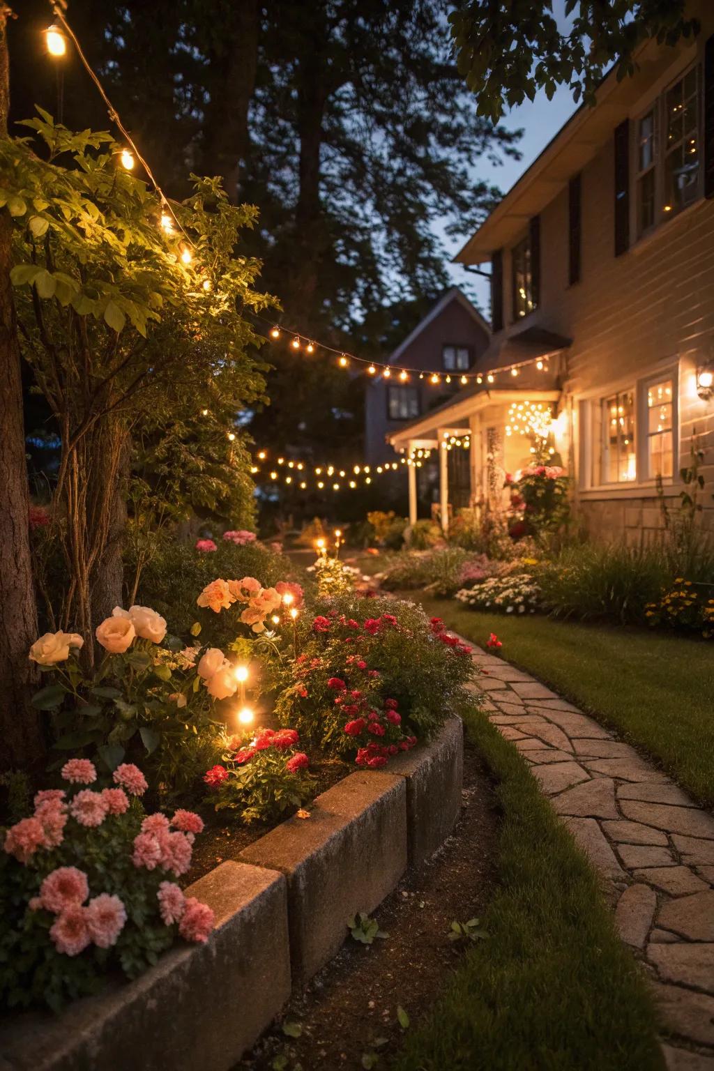 Rosemary and thyme add fragrance and festivity to flower beds.