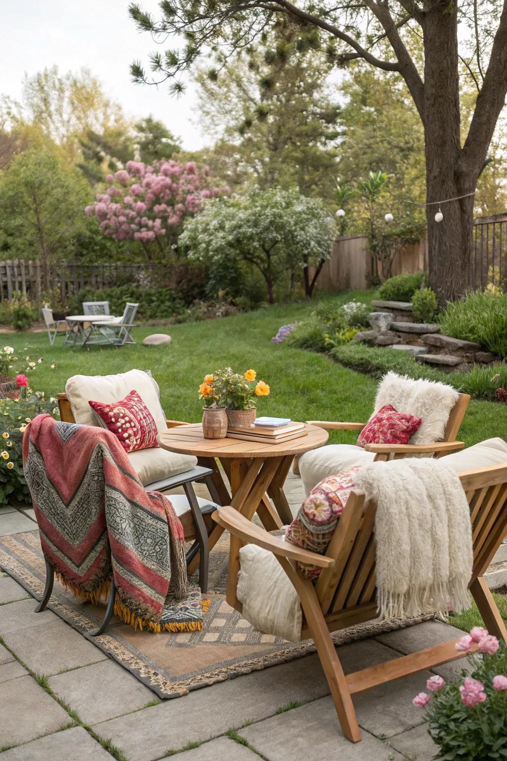 Cozy seating areas encourage relaxation and conversation at brunch.