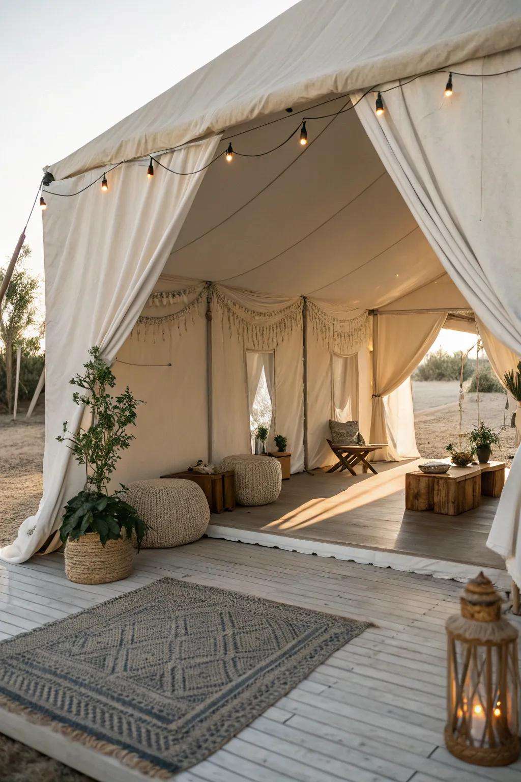 Find peace and tranquility in a minimalist zen space.