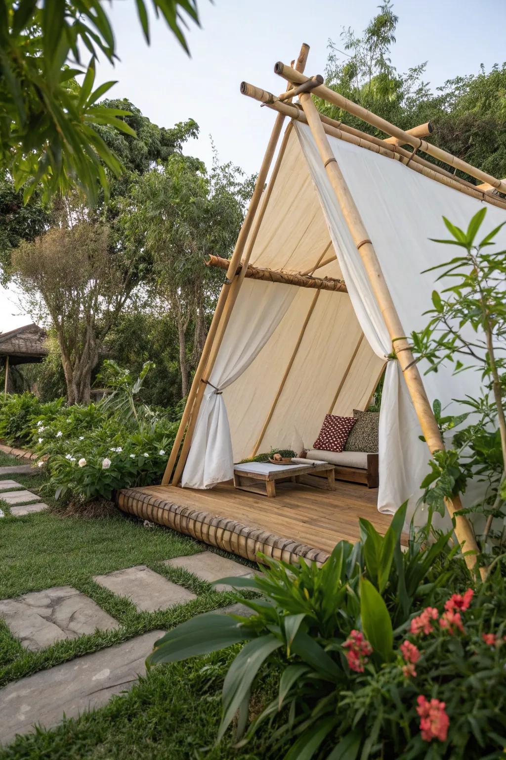 Choose sustainability with an eco-friendly patio tent.