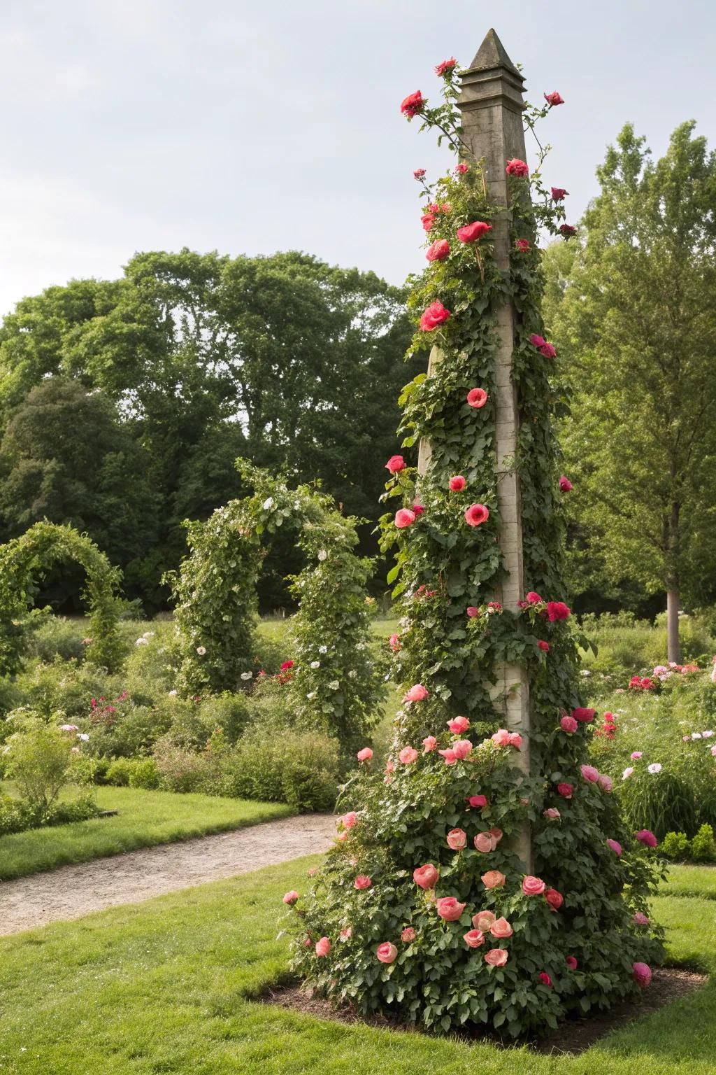 Add a touch of whimsy with a garden obelisk.