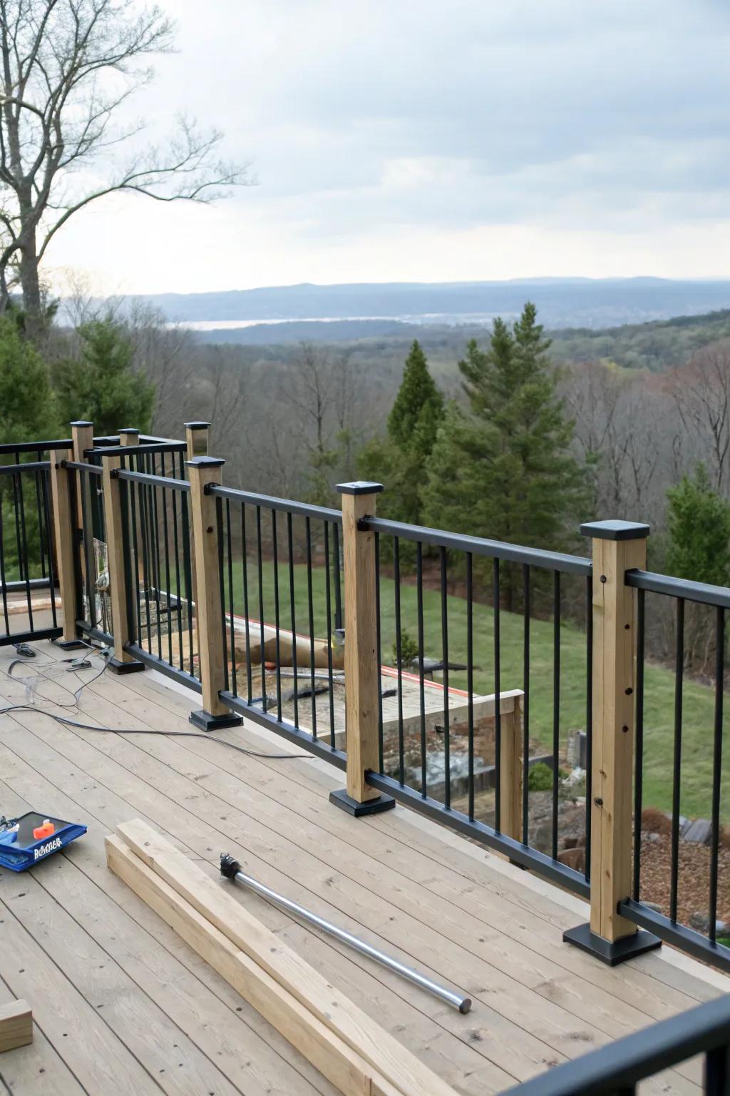 Removable posts offer versatility for temporary changes.