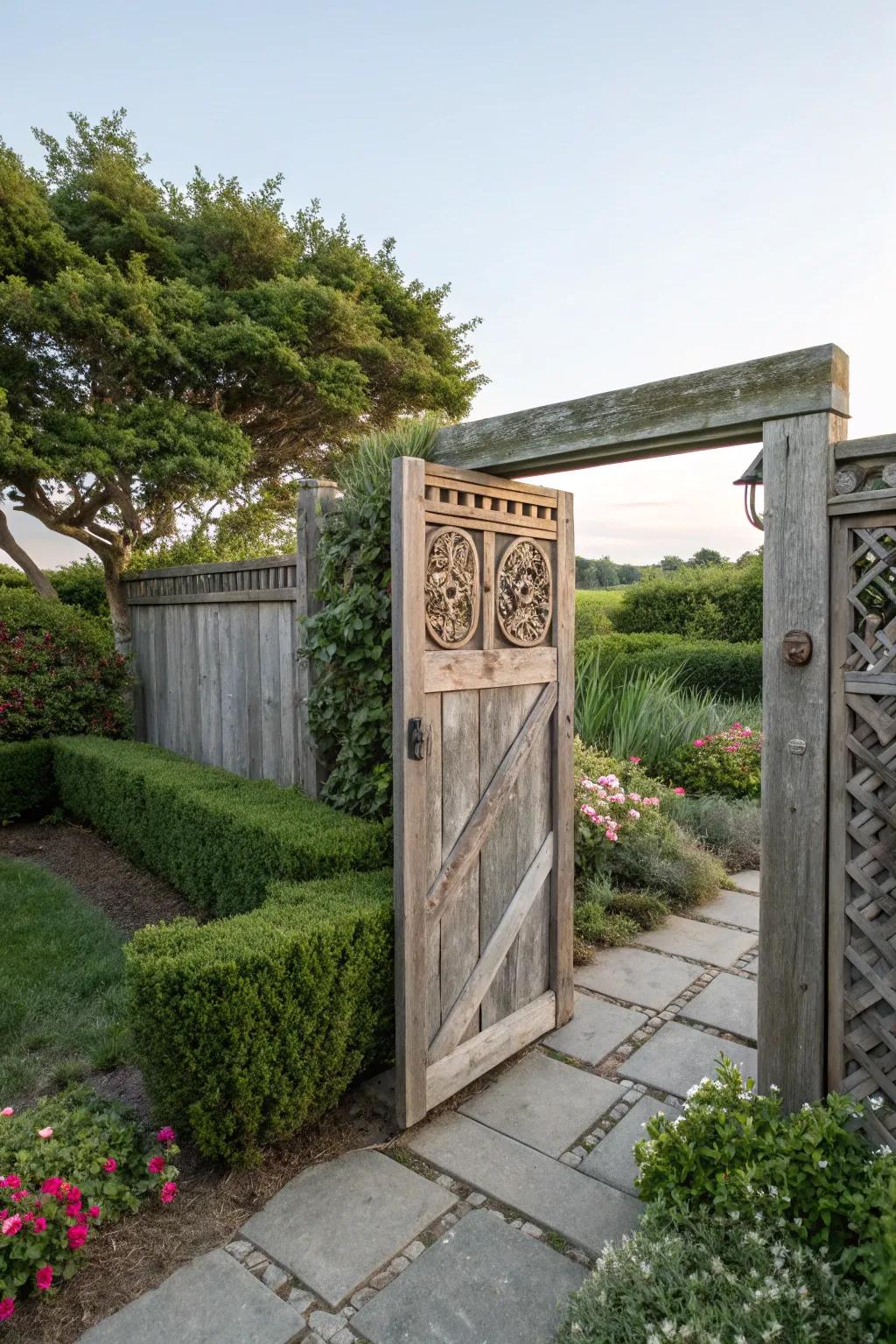 A space-efficient sliding gate, ideal for smaller areas.