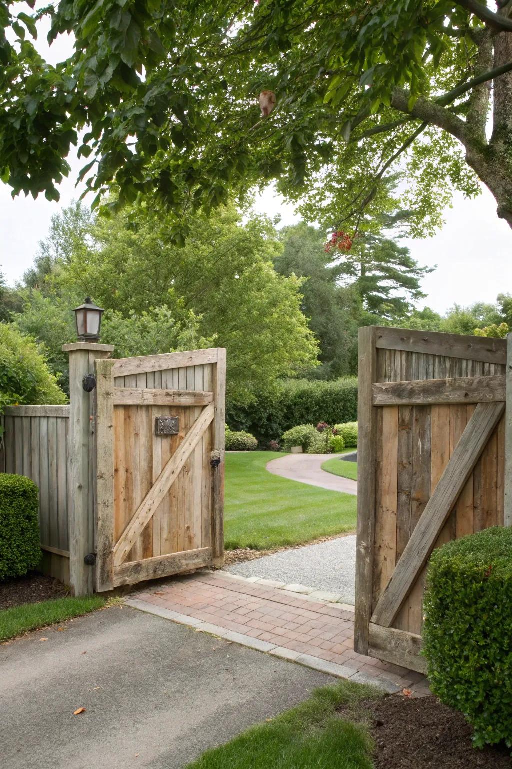 Eco-friendly materials offer beauty and sustainability for gate designs.