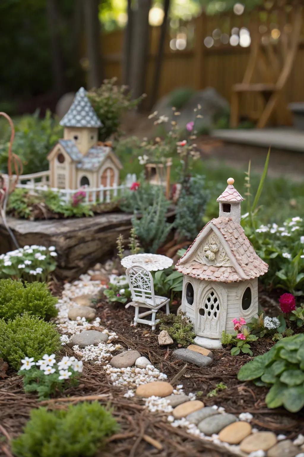 Fairy gardens bring miniature magic to your backyard.