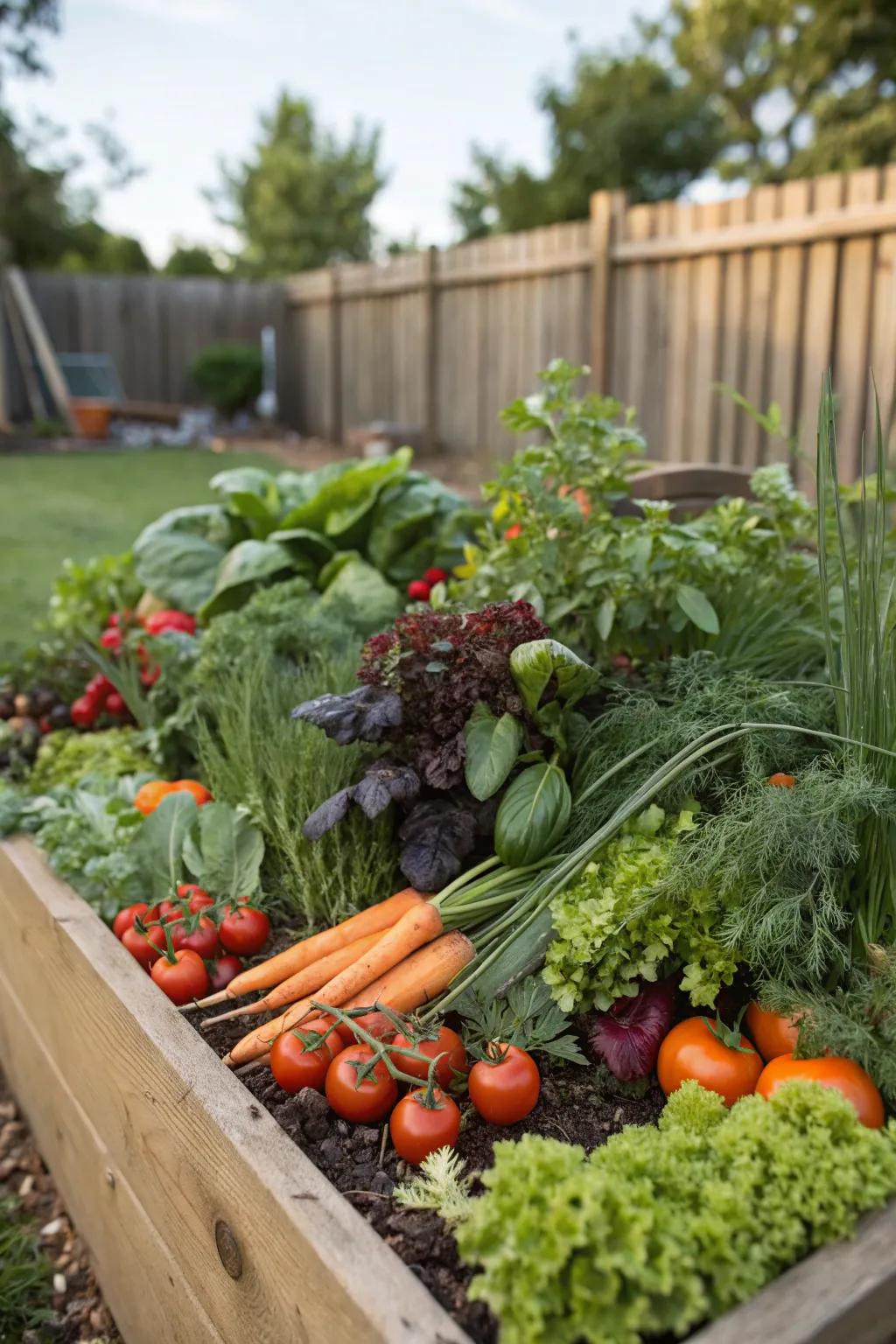 Edible gardens are both beautiful and practical.