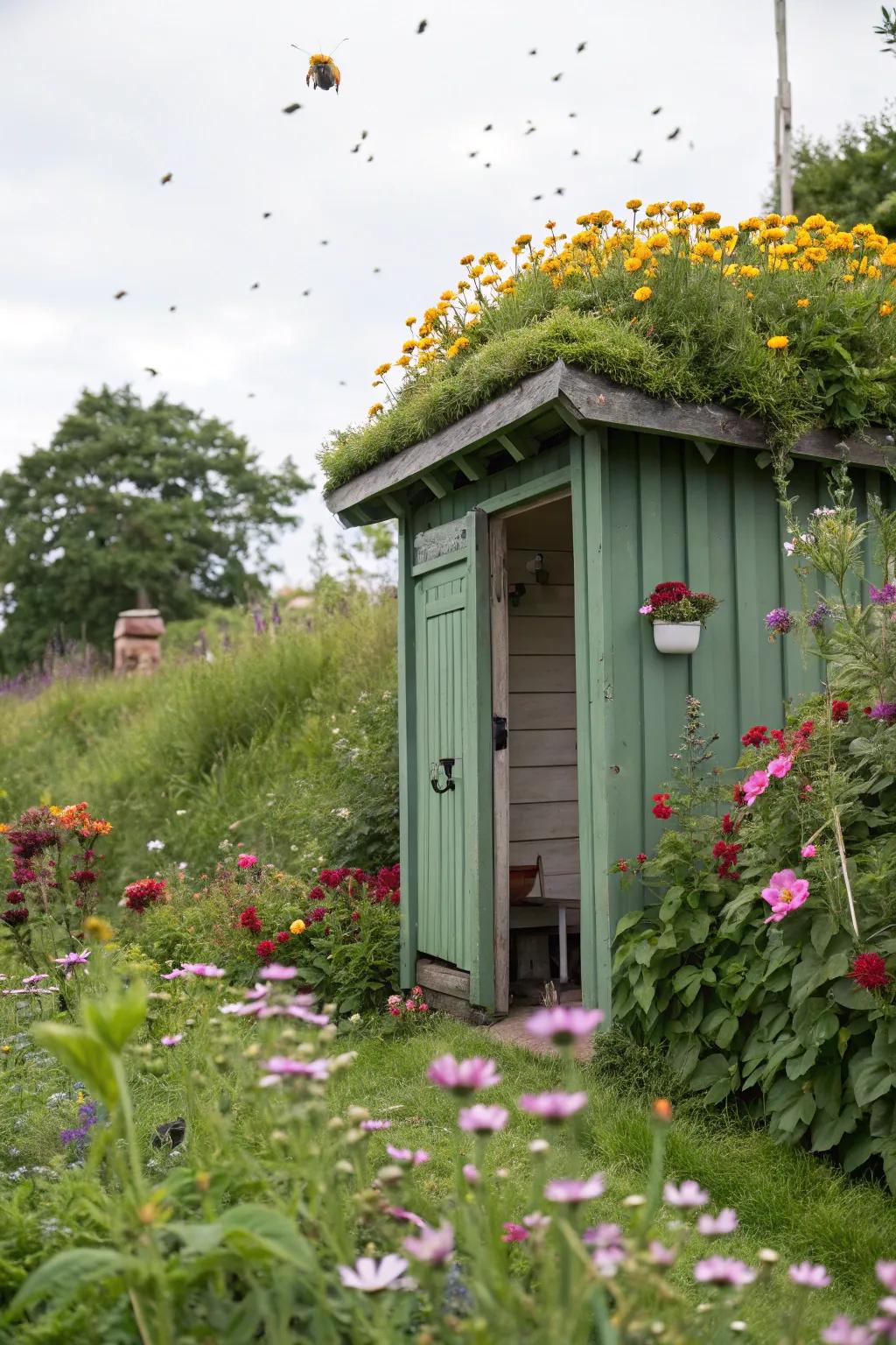 A green roof for a serene retreat