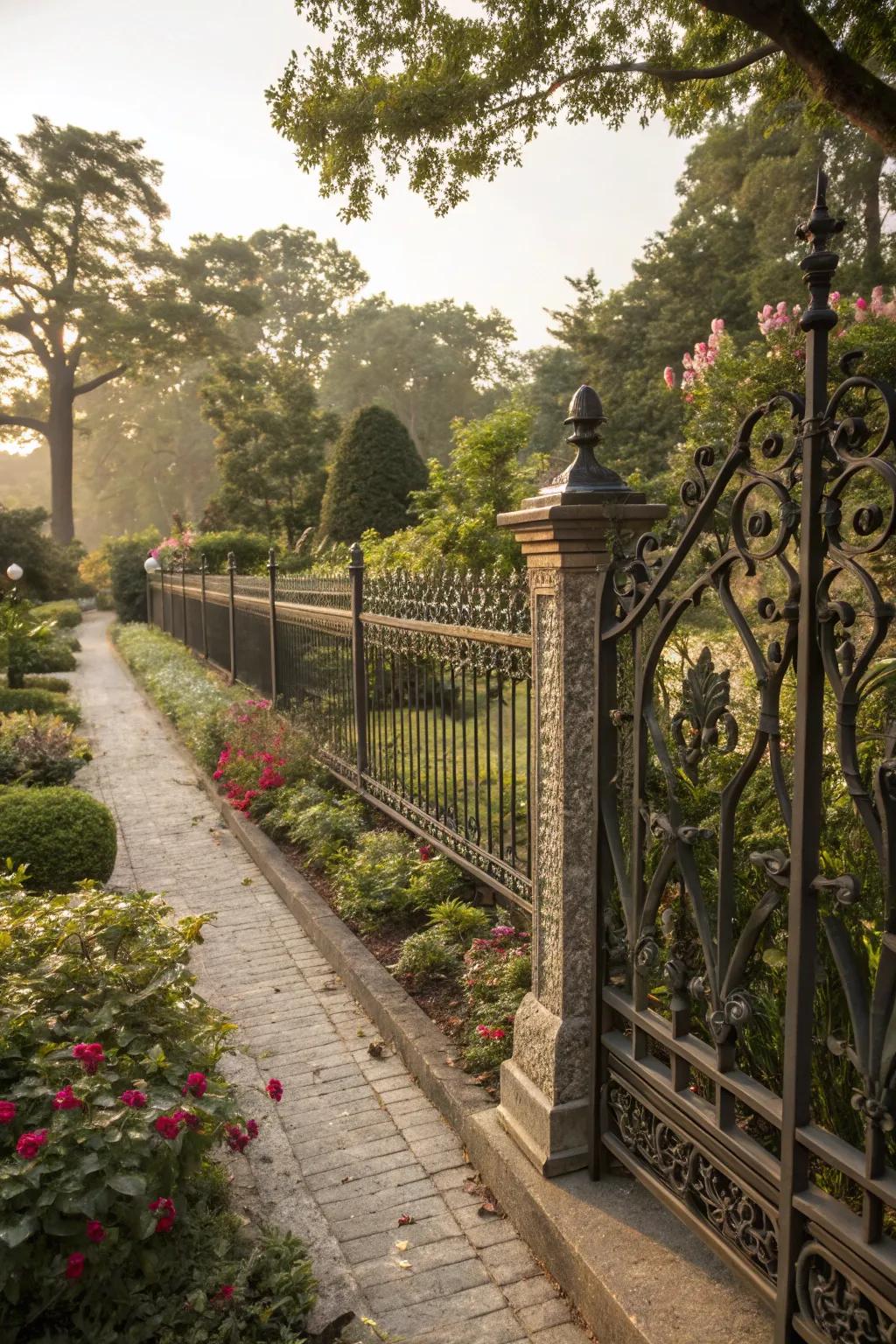 Wrought iron: timeless elegance with unmatched durability.